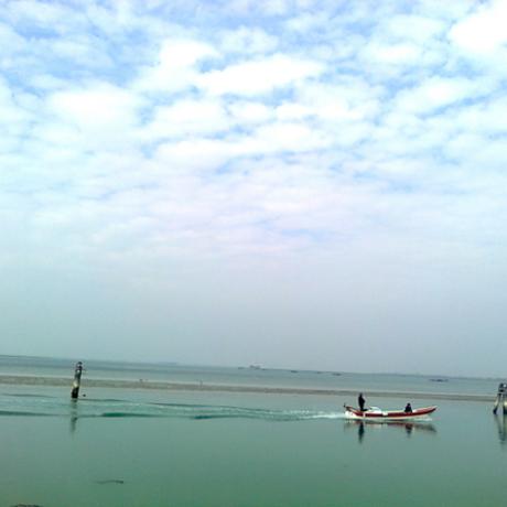 Water and land on Sant'Erasmo island in the Venetian lagoon