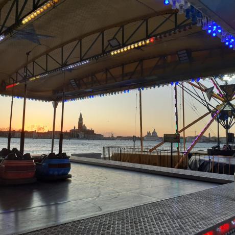 Venetian amusement park on Riva degli Schiavoni