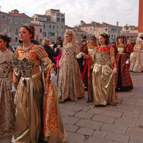 The charming Marie during Carnival in Venice